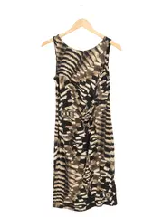 Vorschaubild 1 von Damen Cocktailkleid Gr. 36/S Mehrfarbig Abstrakt Elegant Midikleid