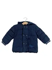 Vorschaubild 1 von Baby Steppjacke Gr. 74 Jungen Winterjacke Blau Kapuze Explorer