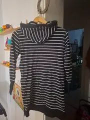 Vorschaubild 6 von EDC Damen Kapuzenpullover gestreift Blau Gr. S Maritim