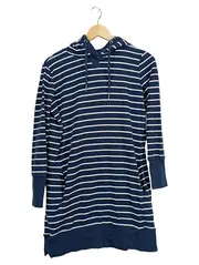 Vorschaubild 1 von EDC Damen Kapuzenpullover gestreift Blau Gr. S Maritim