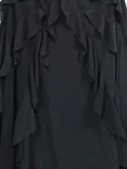 Vorschaubild 3 von Damen Abendkleid schulterfrei mit Rüschen Gr. 42/XL Schwarz Elegant