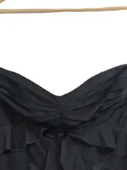 Vorschaubild 2 von Damen Abendkleid schulterfrei mit Rüschen Gr. 42/XL Schwarz Elegant