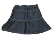 Vorschaubild 3 von Jeansrock Mädchen Gr. 138/140 Blau Denim Mini Rüschen
