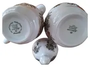 Vorschaubild 4 von Milch Zucker Set Barock Porzellan Weiß Blumenmuster Klassisch