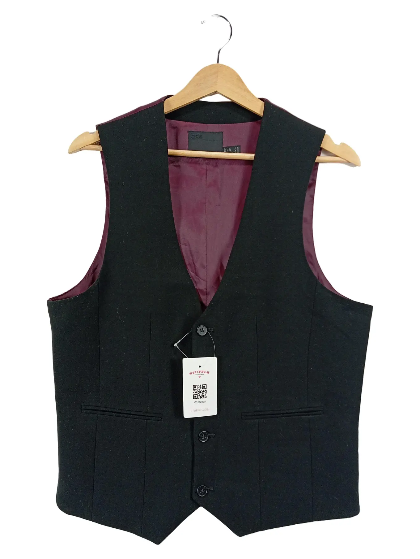 ASOS Herren Business Weste Schwarz Gr. 40 Anzugweste