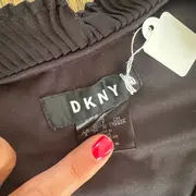 Vorschaubild 4 von Damen Freizeitkleid Schwarz Gr. 36/S Elegant Plissee Langarm