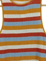 Vorschaubild 3 von Damen Stricktop Gestreift Mehrfarbig Gr. 36/S Casual
