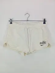 Vorschaubild 2 von Damen Sport Shorts Gr. M Beige Baumwolle Logo Freizeithose
