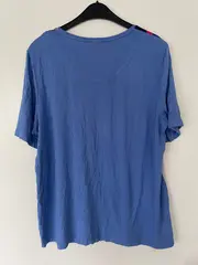 Vorschaubild 2 von Damen T-Shirt Blumenmuster Mehrfarbig Gr. 44/XXL Casual