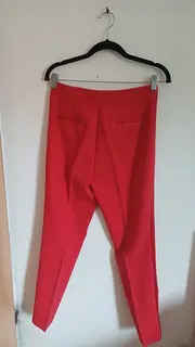 Vorschaubild 2 von Damen Anzughose Business Rot Gr. S Elegant Stoffhose