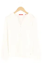 Vorschaubild 1 von Damen Bluse Weiß Gr. 36/S Klassisch Elegant Langarm