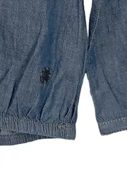 Vorschaubild 3 von Damen Hemdbluse Denim Blau Casual Einheitsgröße Knopfleiste Brusttasche