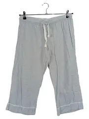 Vorschaubild 1 von Damen Pyjamahose Schlafanzughose Gr. 40 Blau Gestreift Baumwolle