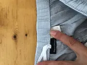 Vorschaubild 6 von Damen Pyjamahose Schlafanzughose Gr. 40 Blau Gestreift Baumwolle