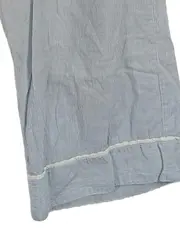 Vorschaubild 5 von Damen Pyjamahose Schlafanzughose Gr. 40 Blau Gestreift Baumwolle