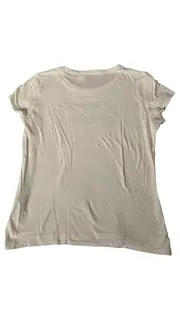 Vorschaubild 2 von Damen T-Shirt Weiß Gr. 38/M Casual mit floralem Logo-Print