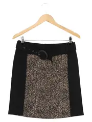 Vorschaubild 1 von TAIFUN Faltenrock Damen 36/S Mehrfarbig Klassisch Elegant Fischgrätenmuster