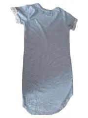 Vorschaubild 2 von T-Shirt Kleid Damen XS Hellblau Casual Sweatkleid