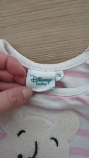 Vorschaubild 3 von Winnie Puuh Mädchen Langarmshirt Gr. 74 Rosa Gestreift Casual