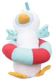 Vorschaubild 1 von Baby Kuscheltier Pinguin mit Schwimmring Rassel Mehrfarbig 15cm Stofftier