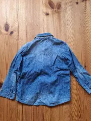 Vorschaubild 2 von Jeanshemd Jungen Gr. 104 Denim Hemd Blau Langarm