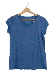 Vorschaubild 1 von EDC Damen T-Shirt Blau Gr. 36/S Casual Baumwolle