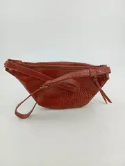 Vorschaubild 3 von Gürteltasche Damen Braun Kroko-Optik Bauchtasche Vintage Streetwear 28cm