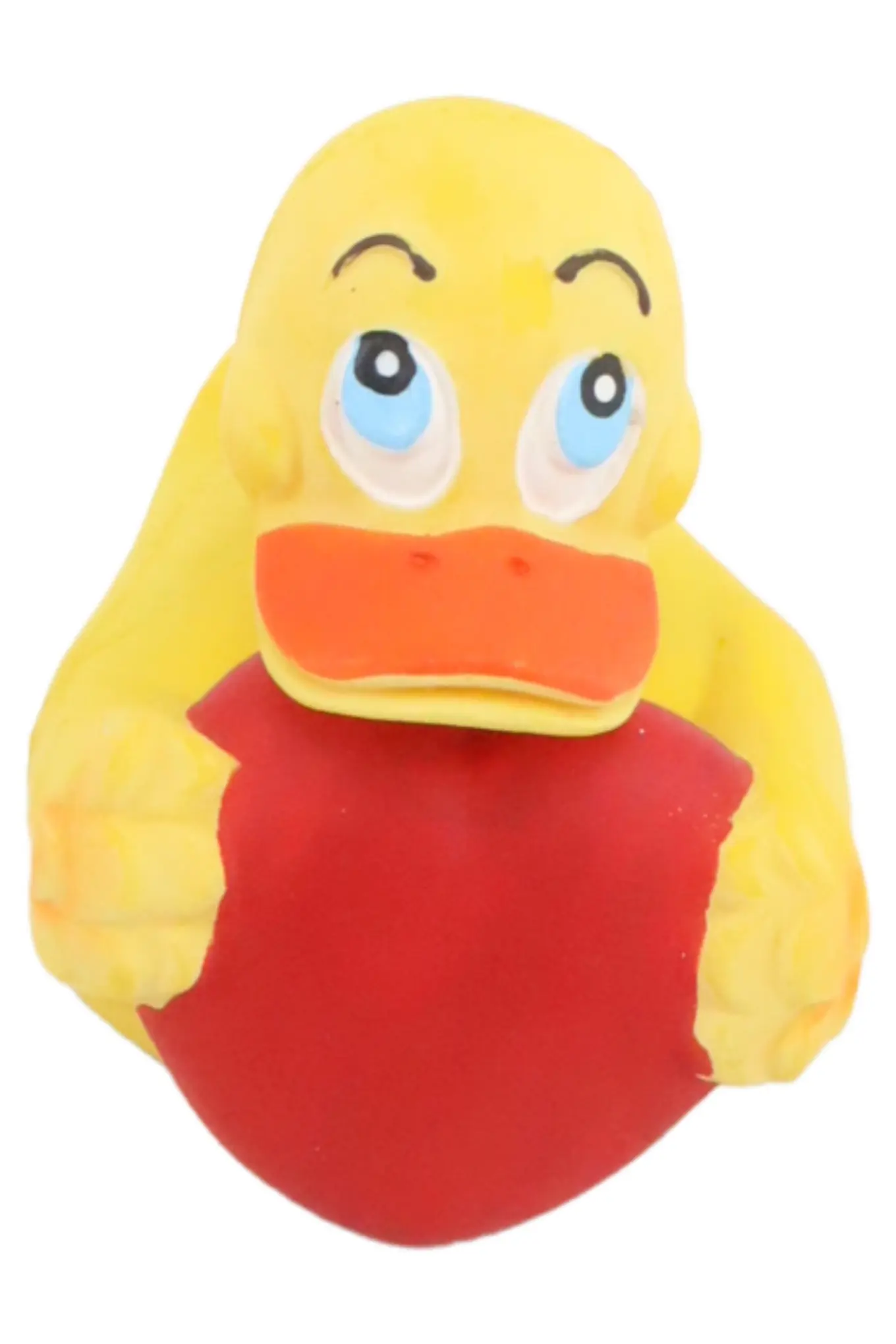 LANCO Quietscheente Gelb Badeente Spielfigur Ente mit Herz Badespielzeug