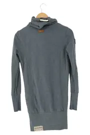 Vorschaubild 2 von Damen Kapuzenpullover Hoodie Blau Gr. 32/XS Casual Urban