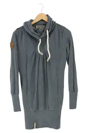 Vorschaubild 1 von Damen Kapuzenpullover Hoodie Blau Gr. 32/XS Casual Urban