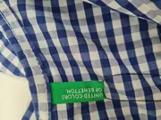 Vorschaubild 5 von Damen Hemdbluse Gr. 36/S Blau Kariert Casual