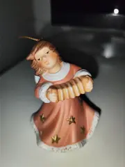 Vorschaubild 3 von Figur Engel Akkordeon Weihnachtsdekoration Porzellan Mehrfarbig 8cm