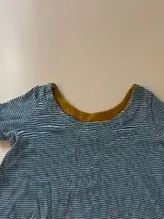 Vorschaubild 3 von Bluse Mädchen 104 Blau Gestreift Maritim Rüschen