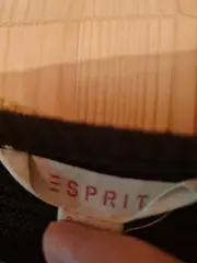 Vorschaubild 5 von Damen Strickkleid Schwarz Gr. 40/L Langarm Basic Rippstrick