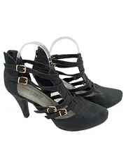 Vorschaubild 1 von Pumps Damen 41 Schwarz Elegant Riemchen