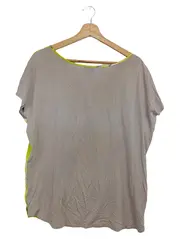 Vorschaubild 2 von MASSIMO Damen T-Shirt Gr. L/42 Gelb Abstrakt Casual Streetwear