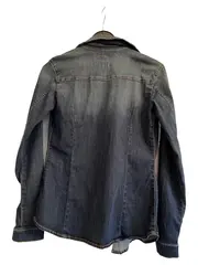 Vorschaubild 2 von Damen Jeanshemd Hemdbluse Gr. 34/XS Blau Casual Langarm