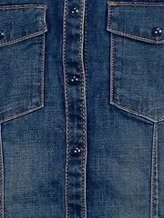 Vorschaubild 5 von Damen Jeanshemd Hemdbluse Gr. 34/XS Blau Casual Langarm