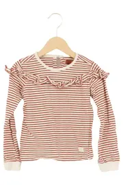 Vorschaubild 1 von Kinder Langarmshirt Gr. 116 Gestreift Rüschen