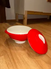 Vorschaubild 2 von Suppenterrine Schüssel mit Deckel Rot Kunststoff