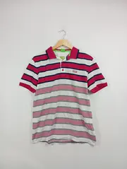 Vorschaubild 2 von Herren Poloshirt gestreift Casual Gr. M Baumwolle
