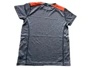 Vorschaubild 2 von Kinder Sport Shirt Kurzarm Meliert Grau Polyester Gr. 140