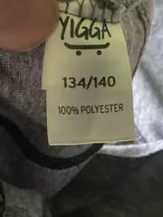 Vorschaubild 5 von Kinder Sport Shirt Kurzarm Meliert Grau Polyester Gr. 140