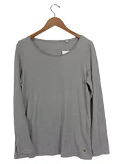 Vorschaubild 1 von Damen Langarmshirt Grau XXL Casual Basic Shirt