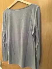 Vorschaubild 4 von Damen Langarmshirt Grau XXL Casual Basic Shirt