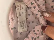 Vorschaubild 6 von Baby Mädchen Twin Set Langarm Hemd Punkte Fellbesatz Rosa 80