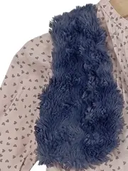 Vorschaubild 4 von Baby Mädchen Twin Set Langarm Hemd Punkte Fellbesatz Rosa 80