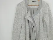 Vorschaubild 2 von Damen Strickjacke Gr. 42 Grau Meliert Elegant