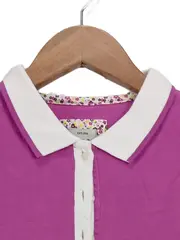 Vorschaubild 2 von Damen Poloshirt Gr. 36 Pink gestreift Kurzarm Casual