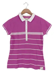 Vorschaubild 1 von Damen Poloshirt Gr. 36 Pink gestreift Kurzarm Casual